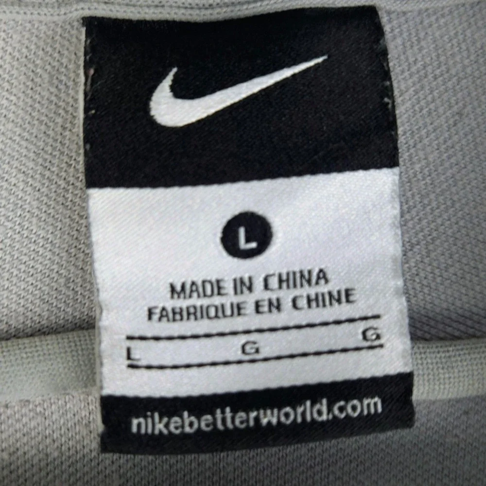 Nike Juventus FC Track Jacket Mens Large Grey Black Full Zip Soccer 436937-080‎